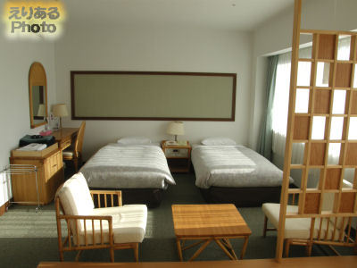 仙石原温泉　箱根ホテル花月園、宿泊した和洋室
