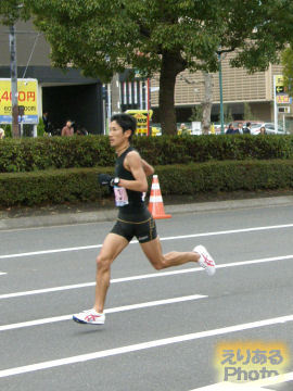 藤原新選手＠東京マラソン2012