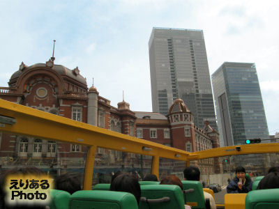 はとバスの2階建てオープンバス['O Sola Mio]で行く「東京さくら回廊」