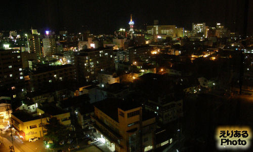 別府亀の井ホテルから見た夜景
