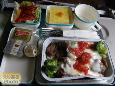 ガルーダ・インドネシア航空機内食・洋食