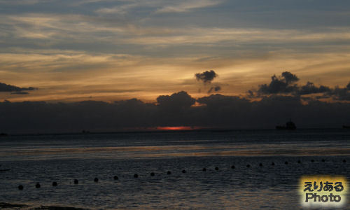 ２日目、バリ島で見た朝陽