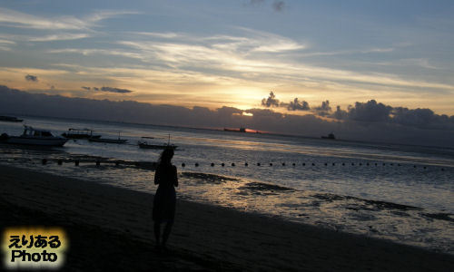２日目、バリ島で見た朝陽