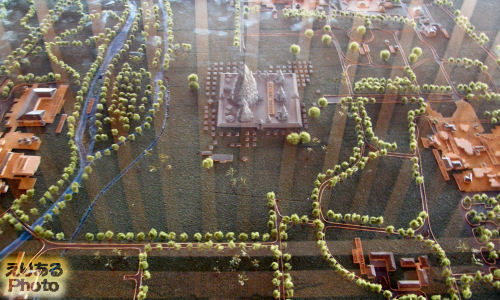 プランバナン寺院史跡公園模型